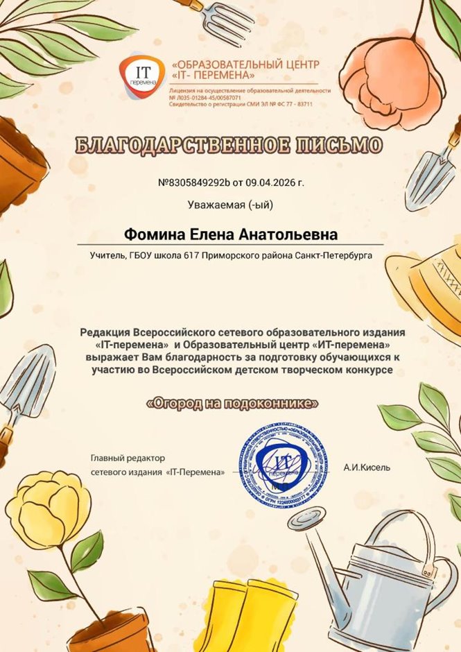 Фомина Елена Анатольевна 2025-2026